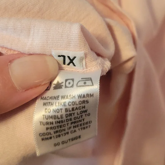 Altru Light Pink Graphic Tee with Americana Peace Legs - Picture 7 of 8